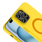 __vg|Sarı|1|8680436940280-02|Apple iPhone 14 Pro Max Kılıf MagSafe Şarj Özellikli Gordonix Aris Silikon Kapak