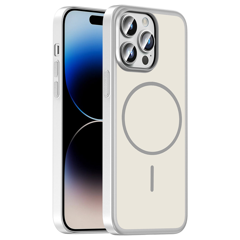 __vg|Gümüş|0|8680436941355-01|Apple iPhone 14 Pro Max Kılıf MagSafe Şarj Özellikli Gordonix Lora PC Kapak