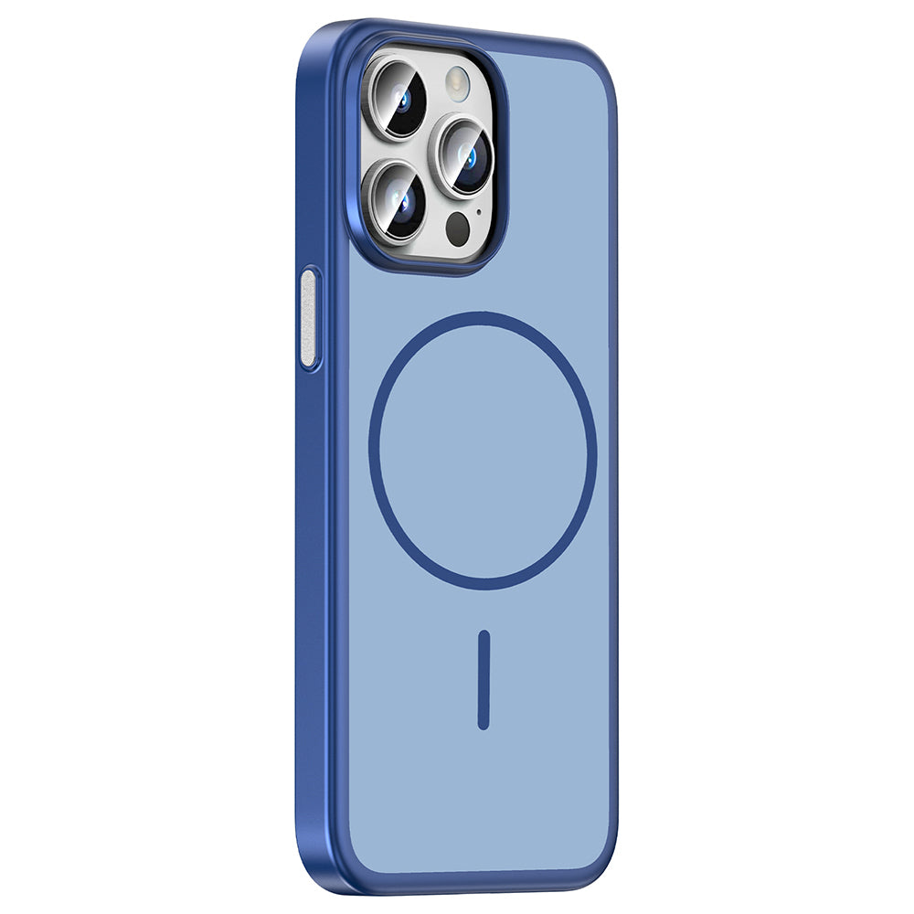 __vg|Lacivert|1|8680436941362-02|Apple iPhone 14 Pro Max Kılıf MagSafe Şarj Özellikli Gordonix Lora PC Kapak
