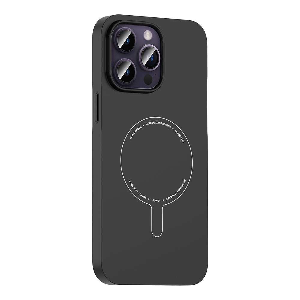 __vg|Siyah|1|8680436941928-02|Apple iPhone 14 Pro Max Kılıf MagSafe Şarj Özellikli Kamera Korumalı Gordonix Elio Sert PC Kapak