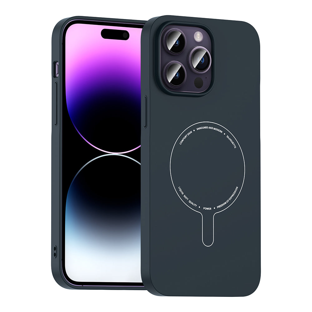 __vg|Lacivert|0|8680436941935-01|Apple iPhone 14 Pro Max Kılıf MagSafe Şarj Özellikli Kamera Korumalı Gordonix Elio Sert PC Kapak