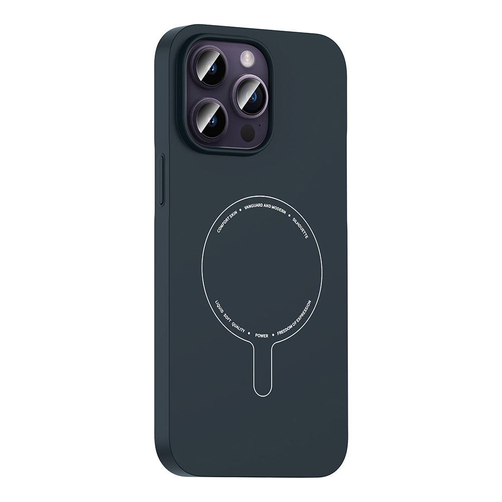 __vg|Lacivert|1|8680436941935-02|Apple iPhone 14 Pro Max Kılıf MagSafe Şarj Özellikli Kamera Korumalı Gordonix Elio Sert PC Kapak