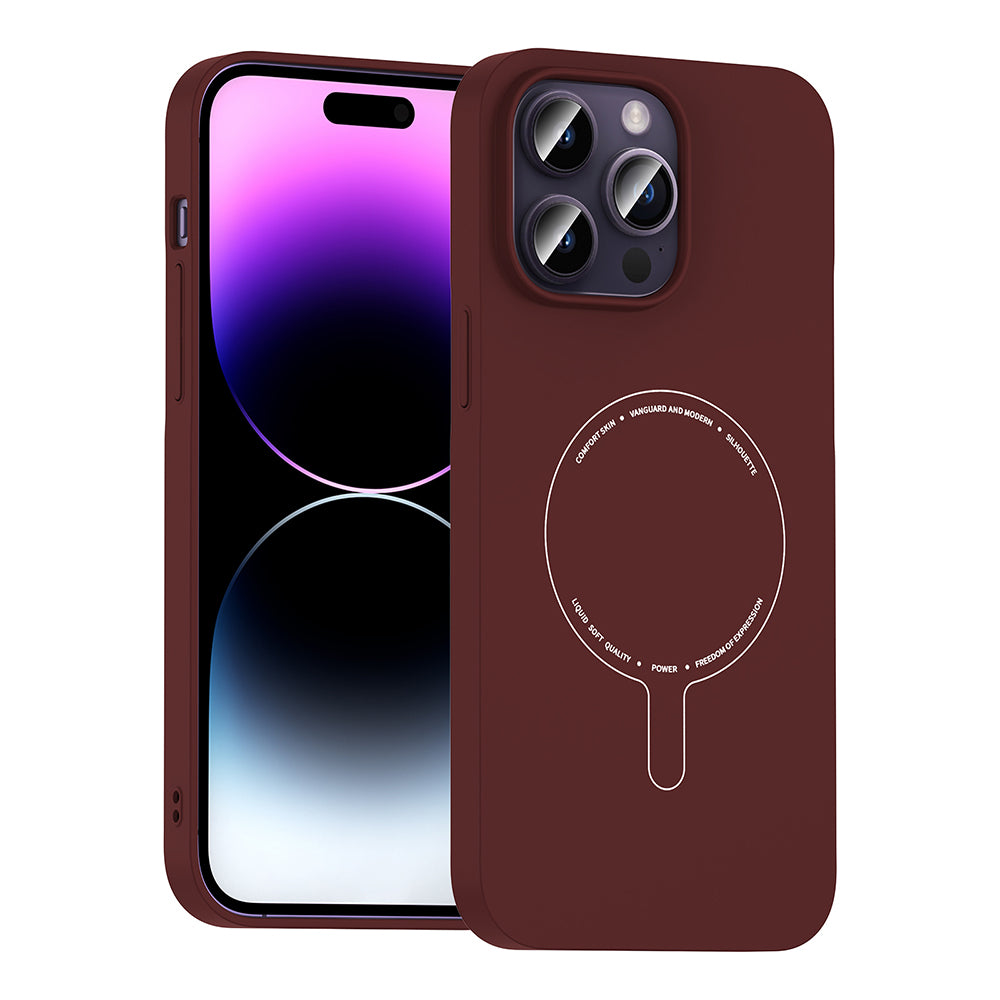 __vg|Bordo|0|8680436941973-01|Apple iPhone 14 Pro Max Kılıf MagSafe Şarj Özellikli Kamera Korumalı Gordonix Elio Sert PC Kapak