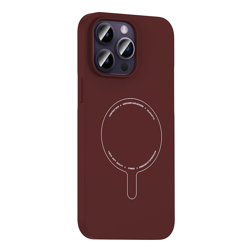 __vg|Bordo|1|8680436941973-02|Apple iPhone 14 Pro Max Kılıf MagSafe Şarj Özellikli Kamera Korumalı Gordonix Elio Sert PC Kapak