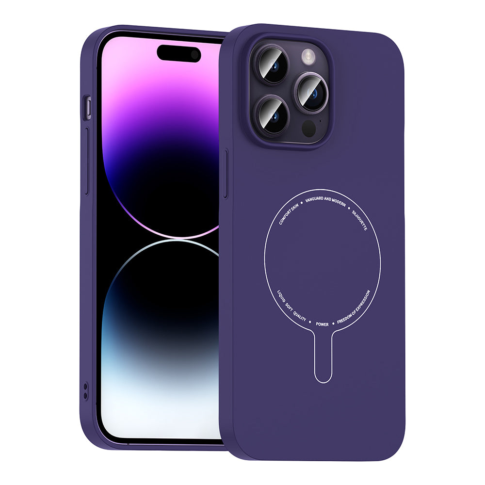 __vg|Derin Mor|0|8680436941980-01|Apple iPhone 14 Pro Max Kılıf MagSafe Şarj Özellikli Kamera Korumalı Gordonix Elio Sert PC Kapak