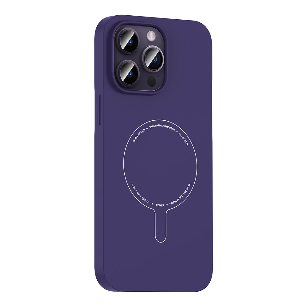 __vg|Derin Mor|1|8680436941980-02|Apple iPhone 14 Pro Max Kılıf MagSafe Şarj Özellikli Kamera Korumalı Gordonix Elio Sert PC Kapak