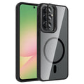 Galaxy A57 Kılıf Standlı ve Kamera Lens Hediyeli Gordonix Etro Kapak - Siyah