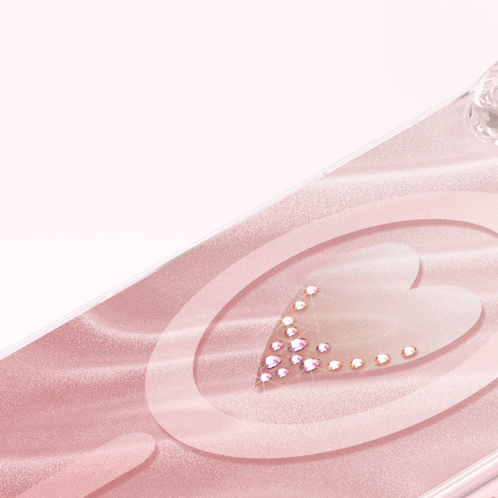 __vg|Pembe|6|8680436945667-07|Apple iPhone 17 Pro Max Kılıf MagSafe Şarj Özellikli Orjinal Swarovski Taşlı Gordonix Paris Rovix Sert PC Kapak