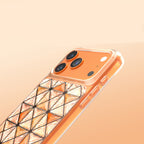 __vg|Turuncu|3|8680436946015-04|Apple iPhone 17 Pro Max Kılıf 3D Buz Blok Desenli Gordonix Paris Kairo TPU Kapak