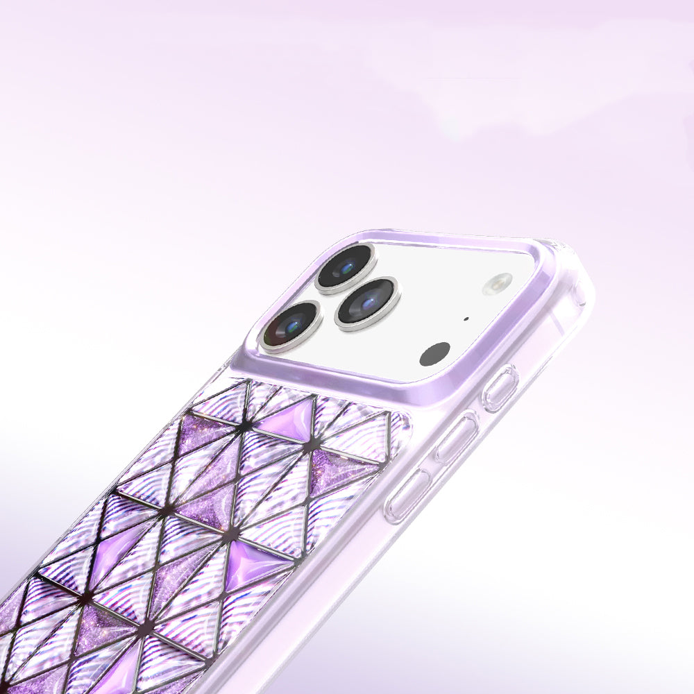 __vg|Mor|5|8680436946022-06|Apple iPhone 17 Pro Max Kılıf 3D Buz Blok Desenli Gordonix Paris Kairo TPU Kapak