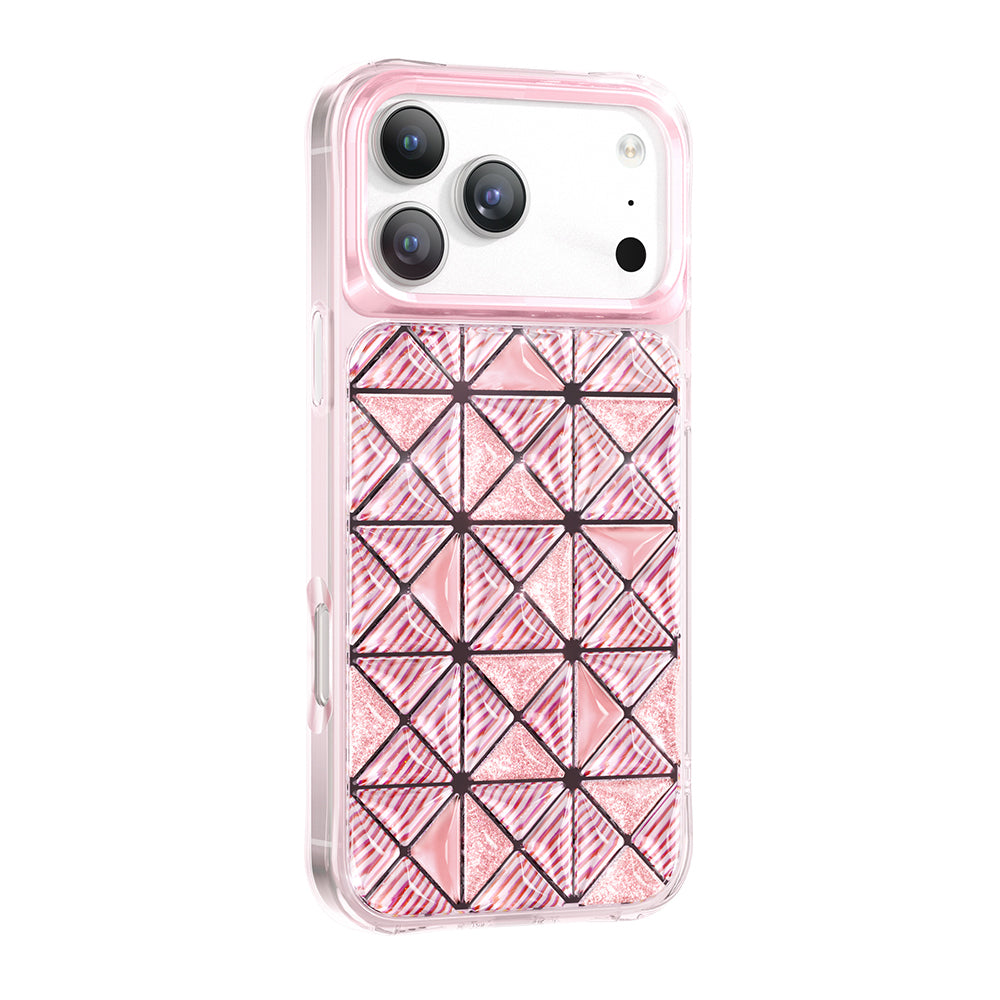 __vg|Pembe|0|8680436946039-01|Apple iPhone 17 Pro Max Kılıf 3D Buz Blok Desenli Gordonix Paris Kairo TPU Kapak
