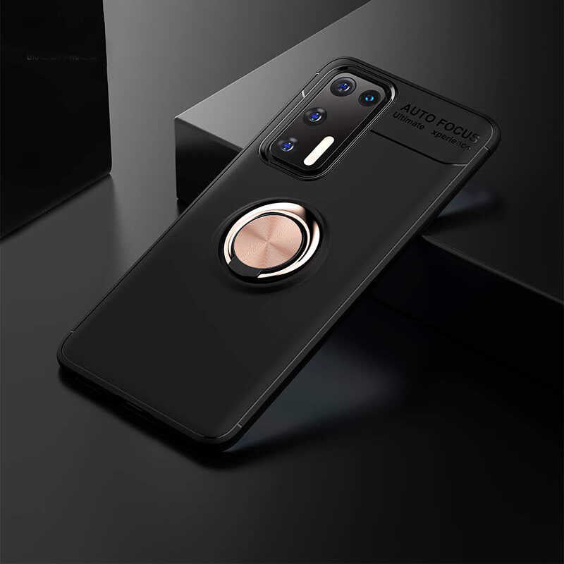 __vg|Siyah-Rose Gold|0|8682314013826-01|Huawei P40 Kılıf Gordonix Ravel Silikon Kapak
