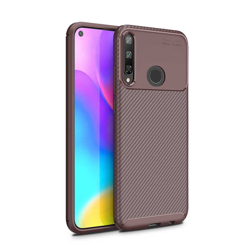 __vg|Kahverengi|0|8682314014540-01|Huawei P40 Lite E Kılıf Gordonix Negro Silikon Kapak