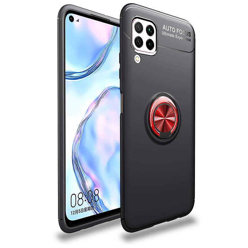 __vg|Siyah-Kırmızı|0|8682314020855-01|Huawei P40 Lite Kılıf Gordonix Ravel Silikon Kapak
