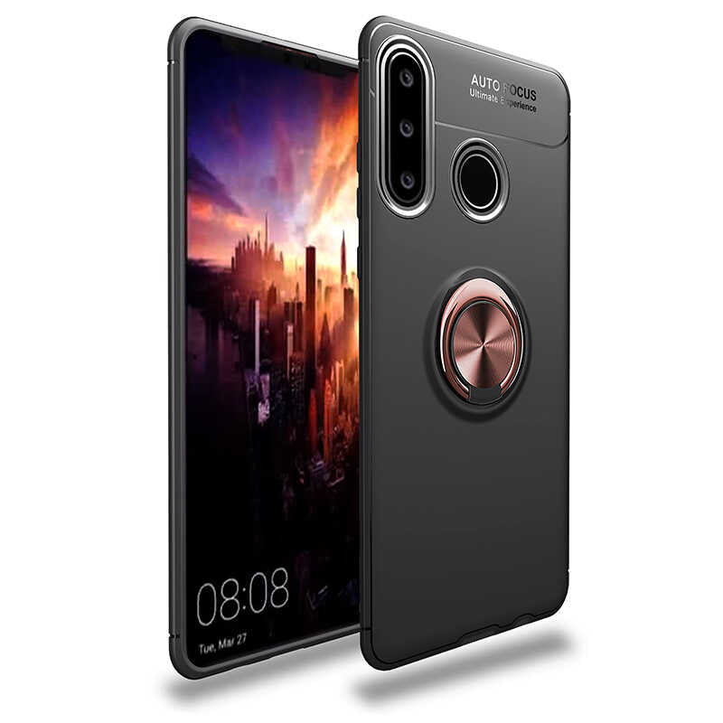 __vg|Siyah-Rose Gold|0|8682314023627-01|Huawei Y6P Kılıf Gordonix Ravel Silikon Kapak