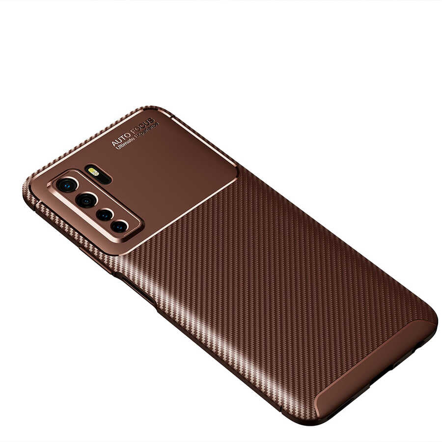 __vg|Kahverengi|0|8682314080828-01|Huawei P40 Lite 5G Kılıf Gordonix Negro Silikon Kapak