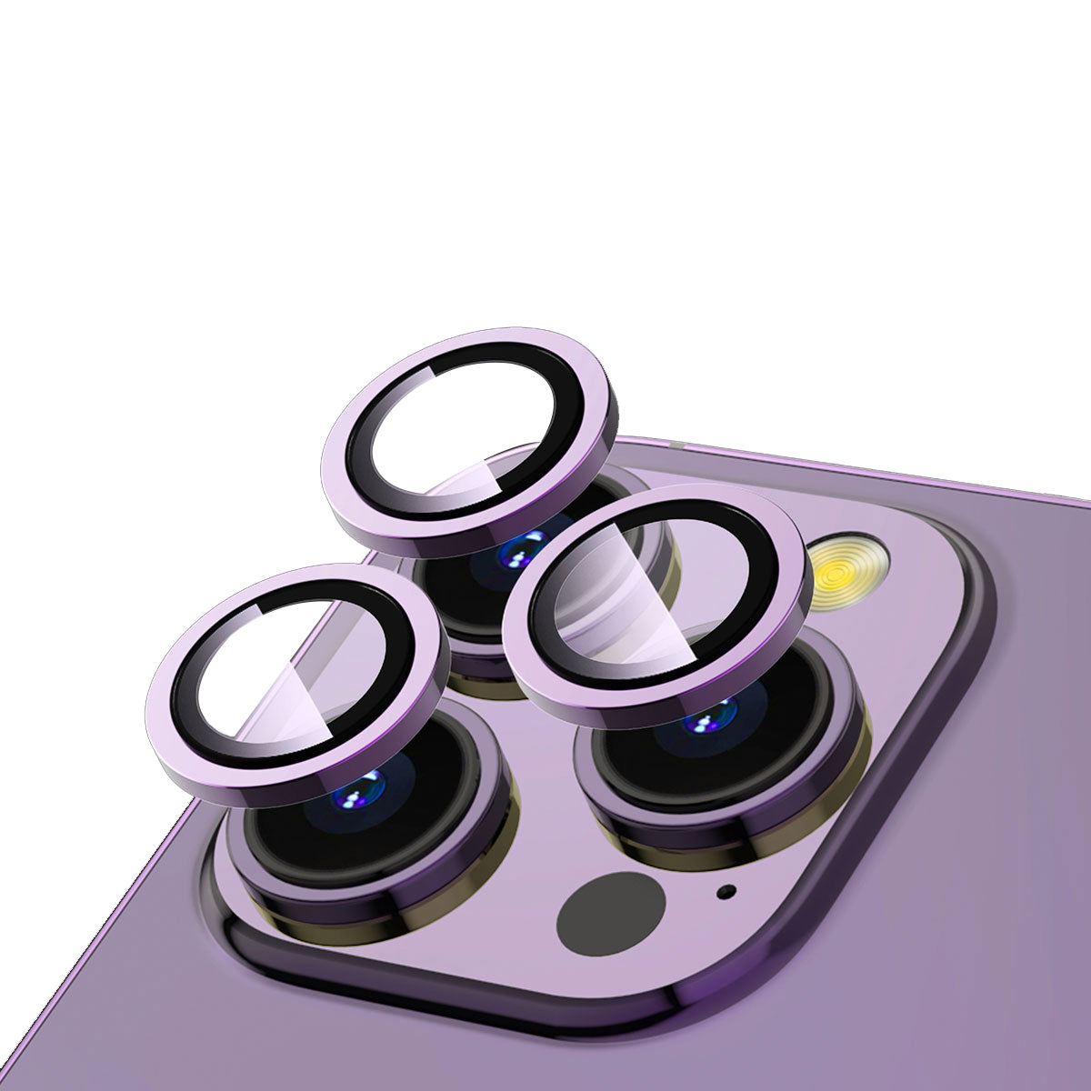 __vg|Derin Mor|0|8682314146395-01|Apple iPhone 14 Pro Max Gordonix CL-12 Premium Safir Parmak İzi Bırakmayan Anti-Reflective Kamera Lens Koruyucu