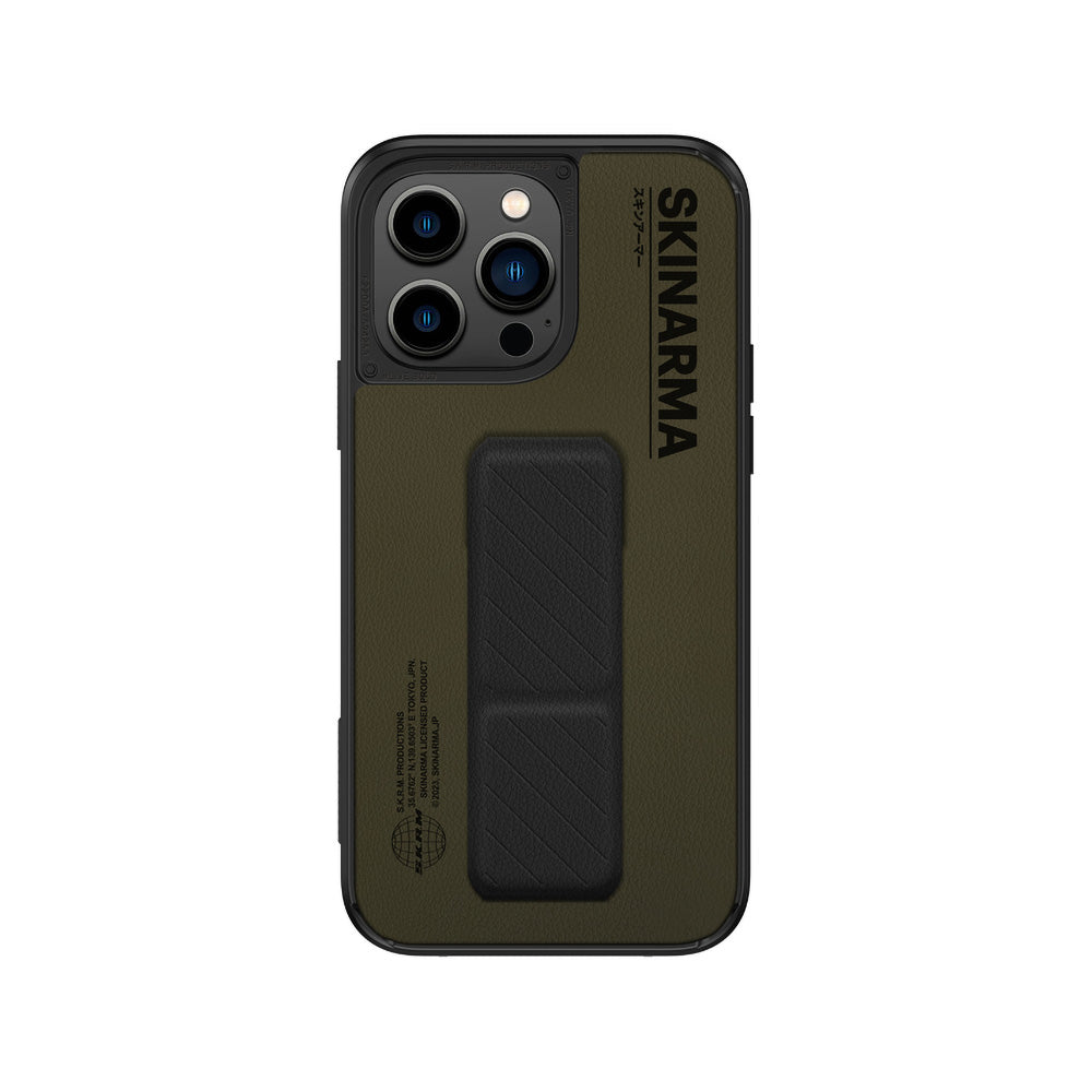 __vg|Olive|0|8886461242898-01|Apple iPhone 14 Pro Kılıf SkinArma Standlı Deri Görünümlü Gyo Kapak