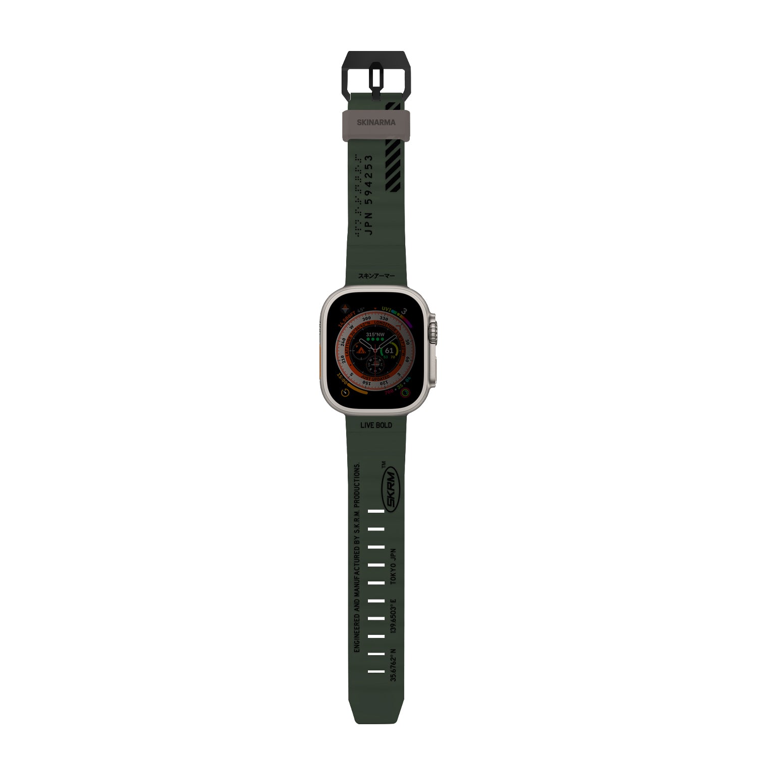 __vg|Dark Olive|0|8886461244069-01|Apple Watch 42mm SkinArma Shokku Silikon Kordon