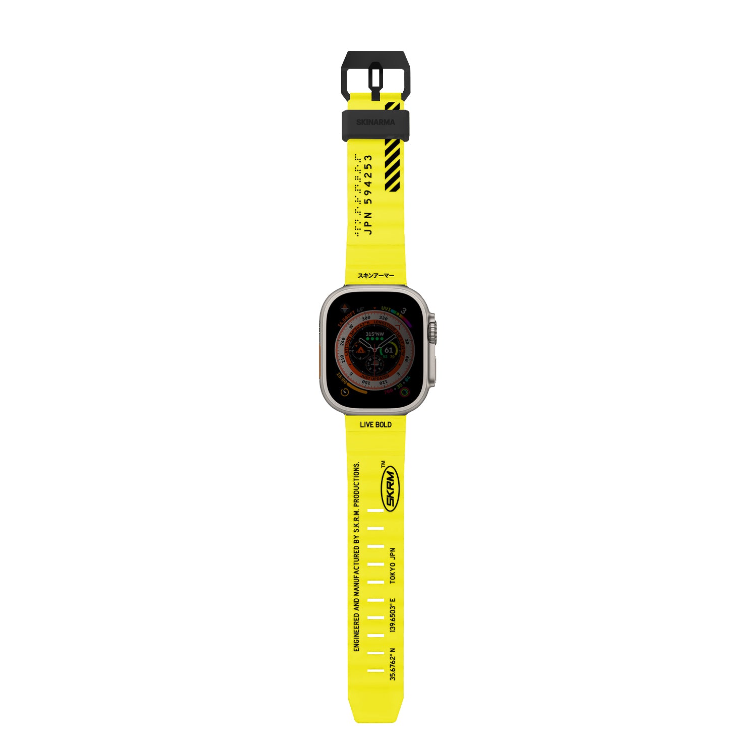 __vg|Electric Yellow|0|8886461244076-01|Apple Watch 42mm SkinArma Shokku Silikon Kordon