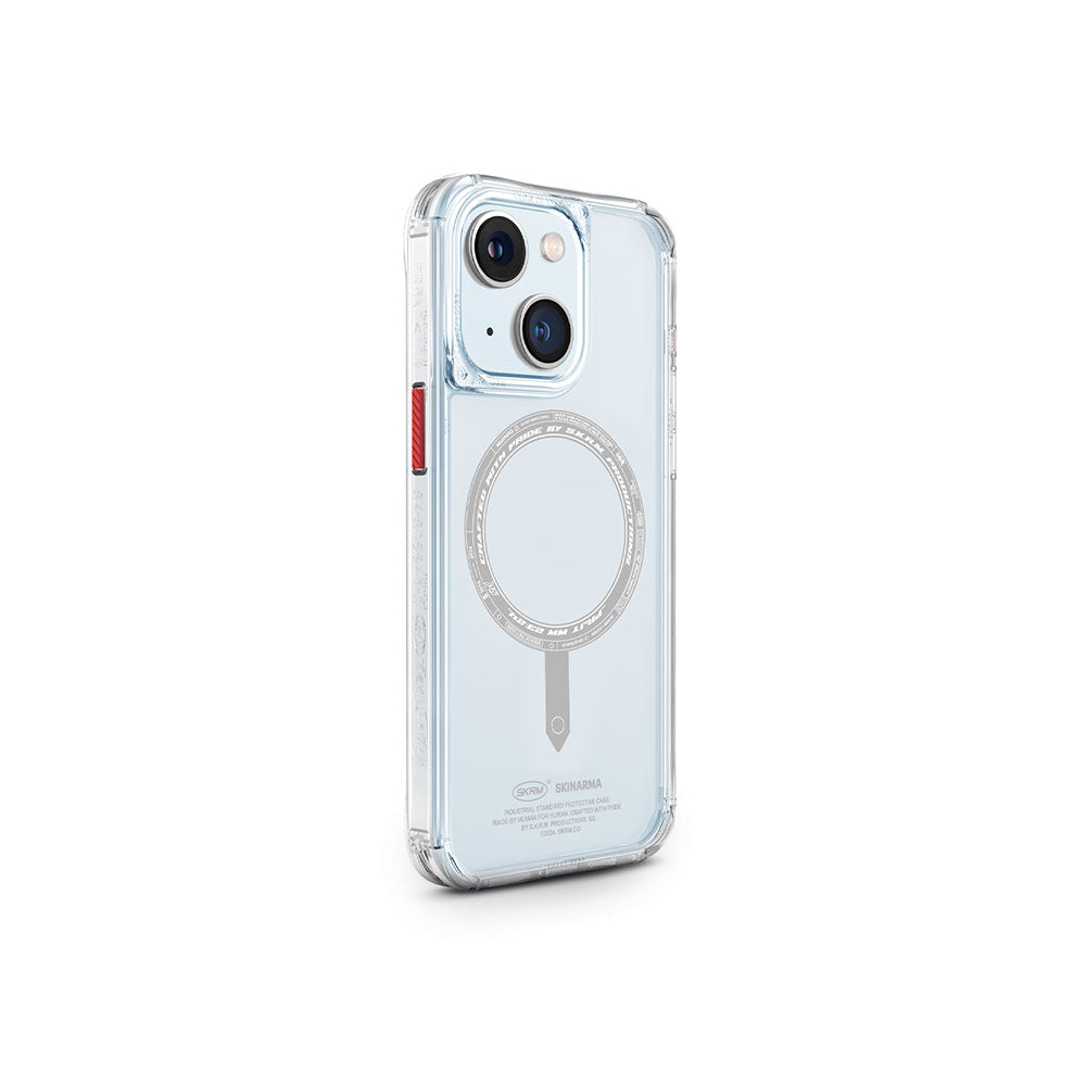 __vg|Renksiz|0|8886461244182-01|Apple iPhone 15 Kılıf SkinArma Şeffaf Airbag Tasarımlı MagSafe Şarj Özellikli Saido Kapak