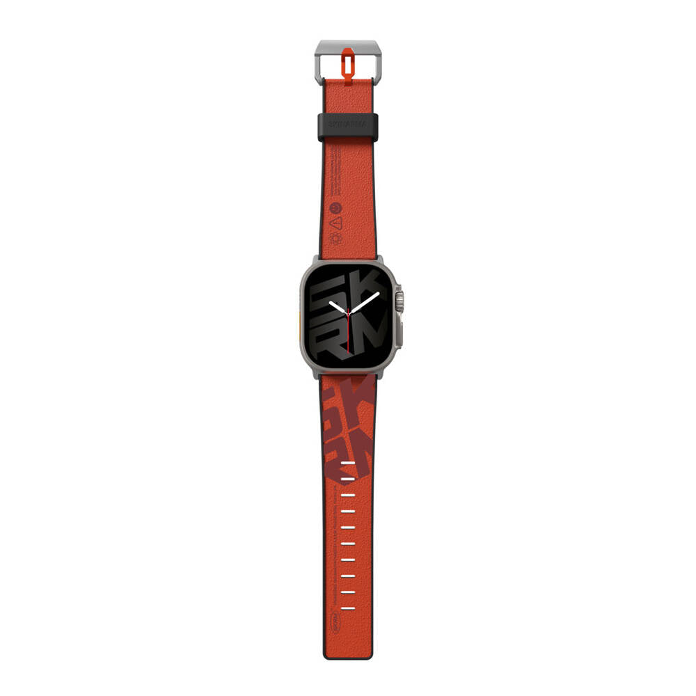 __vg|Turuncu|0|8886461244755-01|Apple Watch Ultra 49mm SkinArma Spunk Serisi PU Deri Kordon
