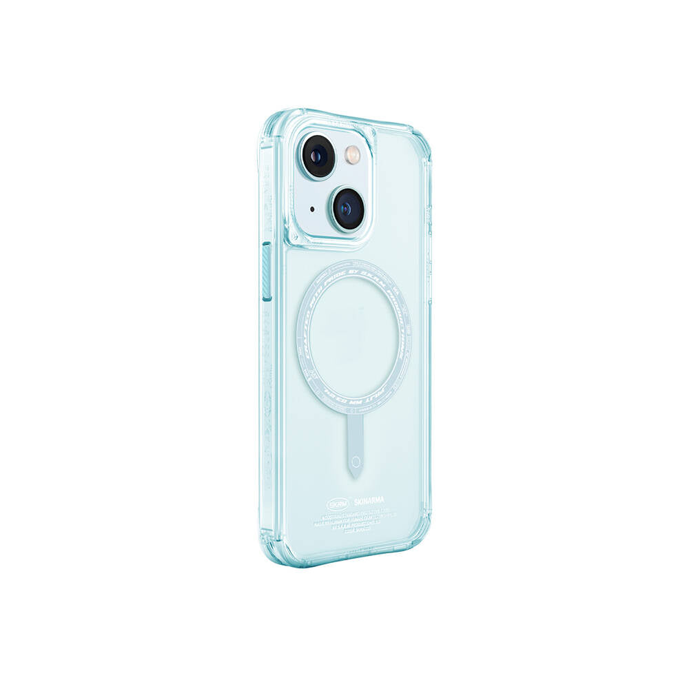 __vg|Mavi Açık|0|8886461245165-01|Apple iPhone 15 Kılıf SkinArma Şeffaf Airbag Tasarımlı MagSafe Şarj Özellikli Saido Kapak