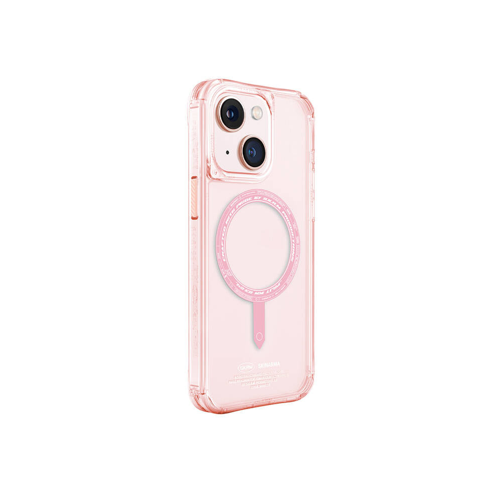 __vg|Pembe Açık|0|8886461245189-01|Apple iPhone 15 Kılıf SkinArma Şeffaf Airbag Tasarımlı MagSafe Şarj Özellikli Saido Kapak