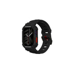 __vg|Siyah|0|8886461246520-01|Apple Watch 44mm Skinarma Mecha 2in1 TPU Kasa Koruyucu + Silikon Kordon