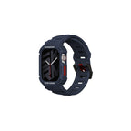 __vg|Lacivert|0|8886461246537-01|Apple Watch 44mm Skinarma Mecha 2in1 TPU Kasa Koruyucu + Silikon Kordon