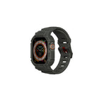 __vg|Yeşil|0|8886461246582-01|Apple Watch Ultra 49mm Skinarma Mecha 2in1 TPU Kasa Koruyucu + Silikon Kordon