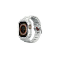 __vg|Açık Gri|0|8886461246599-01|Apple Watch Ultra 49mm Skinarma Mecha 2in1 TPU Kasa Koruyucu + Silikon Kordon