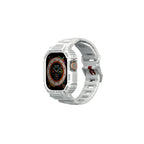 __vg|Açık Gri|0|8886461246599-01|Apple Watch Ultra 49mm Skinarma Mecha 2in1 TPU Kasa Koruyucu + Silikon Kordon