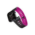 __vg|Siyah-Pembe|0|8886461247480-01|Apple Watch 7 41mm Skinarma Gemini Serisi TPU Magnetik Silikon Kordon