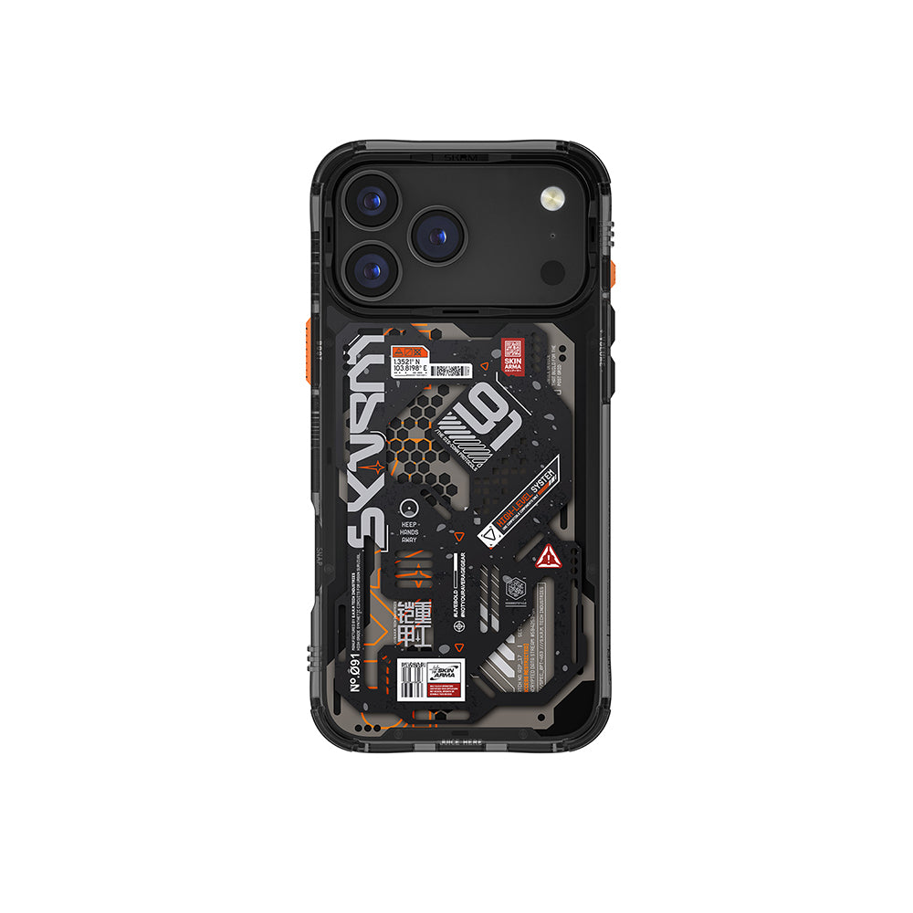 __vg|Siyah|0|8886461248593-01|Apple iPhone 17 Pro Kılıf Desenli Airbag Tasarımlı Skinarma Spectra Kapak