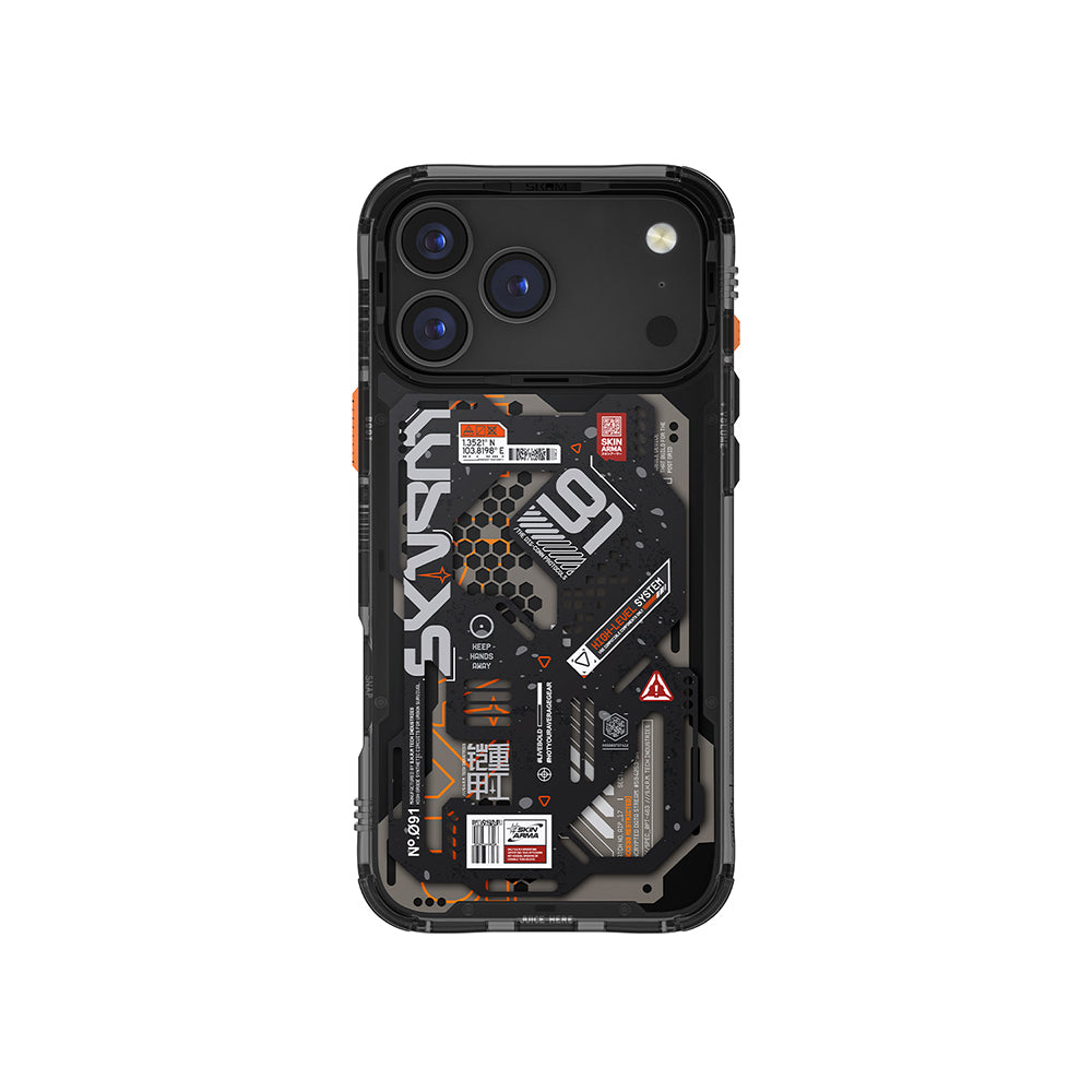 __vg|Siyah|0|8886461248616-01|Apple iPhone 17 Pro Max Kılıf Desenli Airbag Tasarımlı Skinarma Spectra Kapak