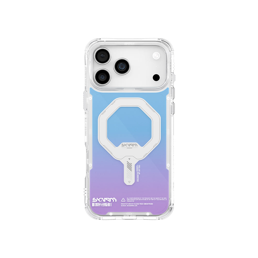 __vg|Colorful|0|8886461248845-01|Apple iPhone 17 Pro Kılıf Skinarma MagSafe Şarj Özellikli IML Baskılı Holografik MYST Kapak