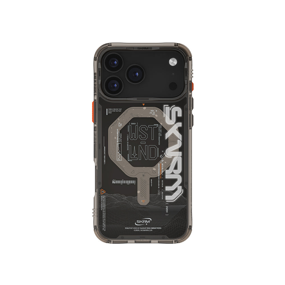 __vg|Siyah|0|8886461248876-01|Apple iPhone 17 Pro Kılıf Skinarma MagSafe Şarj Özellikli Yazı Desenli Airbag Tasarımlı Sonix Kapak