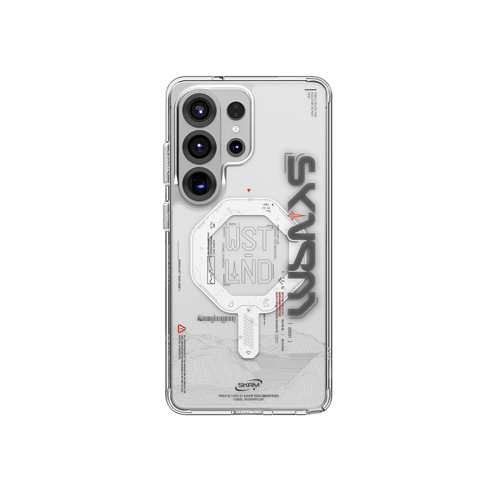 __vg|Şeffaf|2|8886461249842-03|Galaxy S26 Ultra Kılıf MagSafe Şarj Özellikli Yazı Desenli Airbag Tasarımlı Skinarma Sonix Kapak