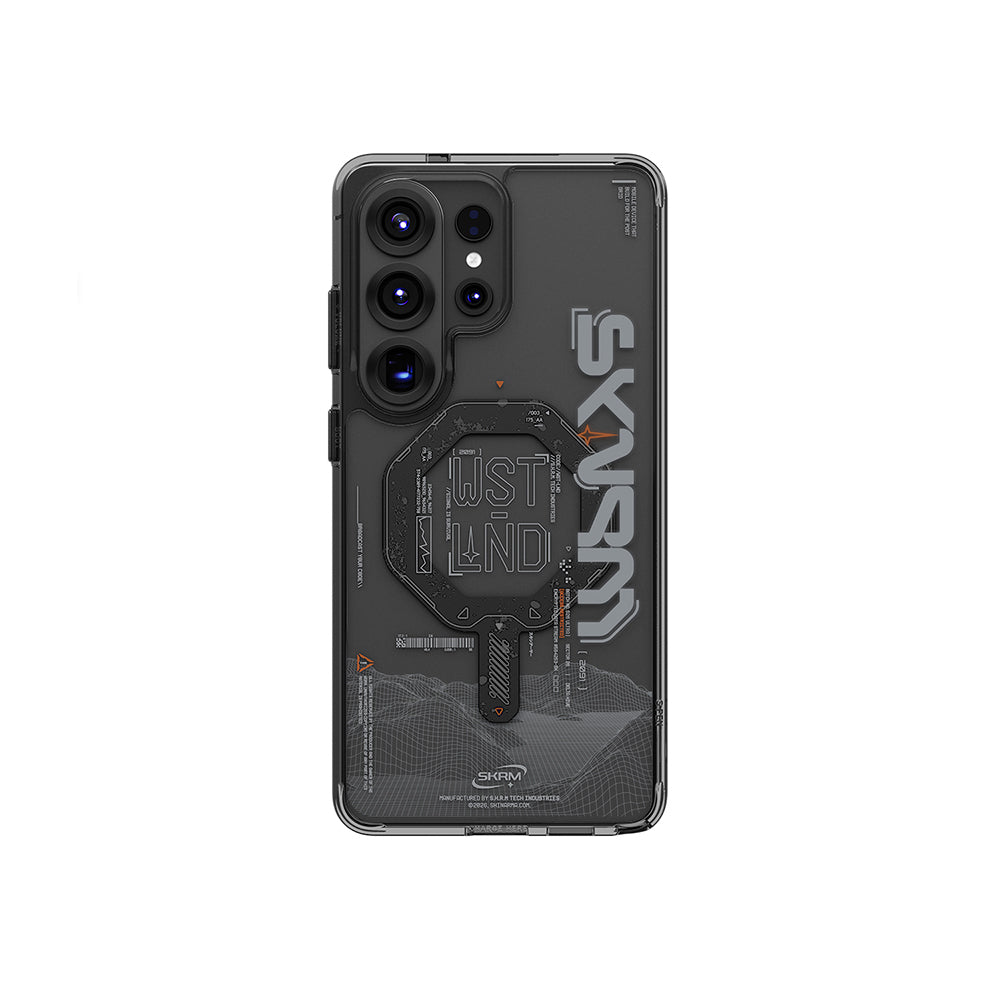 __vg|Siyah|2|8886461249859-03|Galaxy S26 Ultra Kılıf MagSafe Şarj Özellikli Yazı Desenli Airbag Tasarımlı Skinarma Sonix Kapak