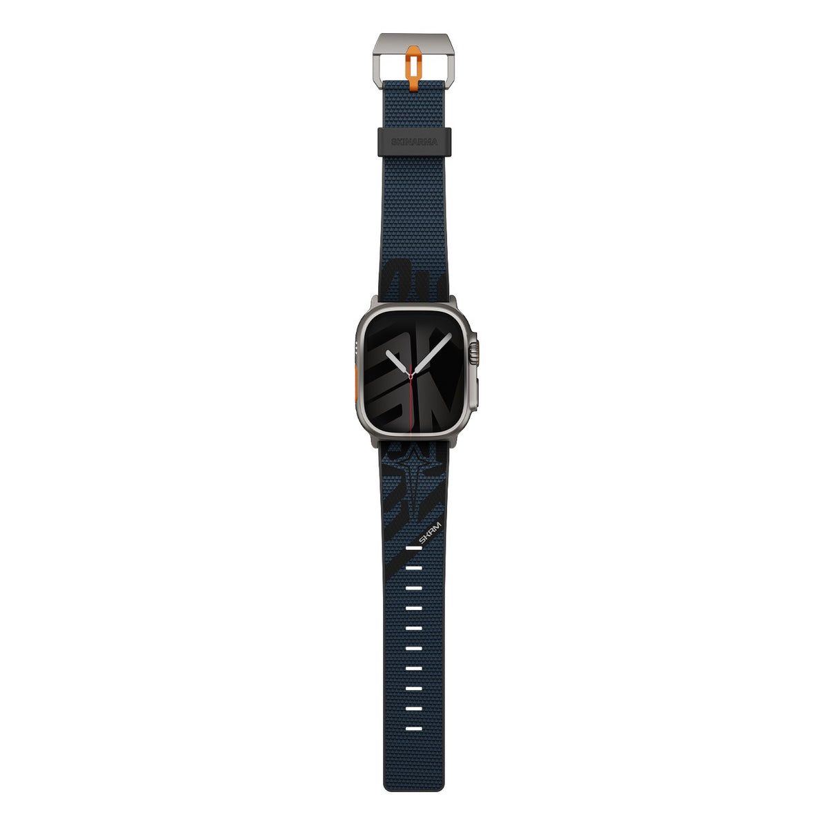 Apple Watch 12 46mm Skinarma Phantom Serisi Silikon Kordon - Lacivert