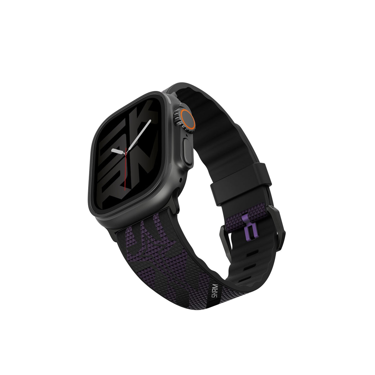 Apple Watch 12 46mm Skinarma Phantom Serisi Silikon Kordon - Mor