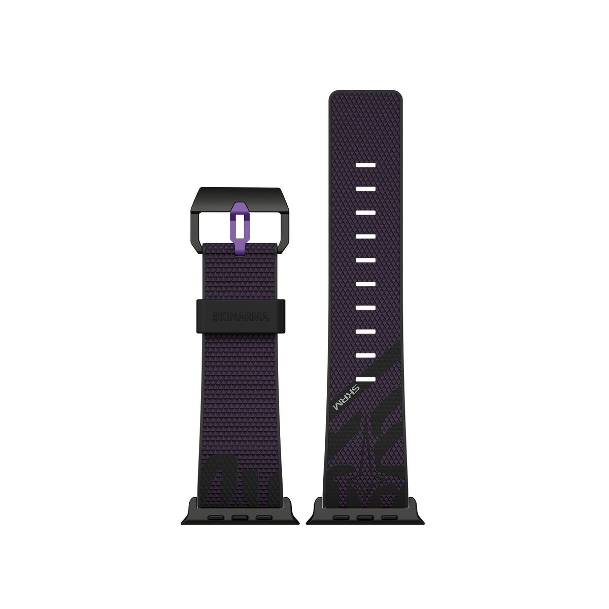 Apple Watch 12 46mm Skinarma Phantom Serisi Silikon Kordon - Mor