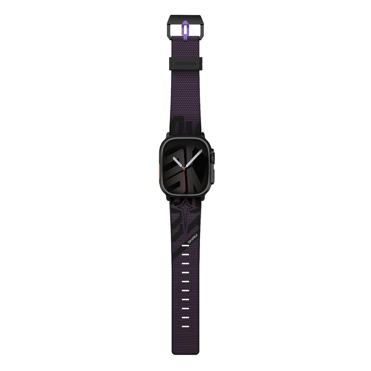 Apple Watch 12 46mm Skinarma Phantom Serisi Silikon Kordon - Mor