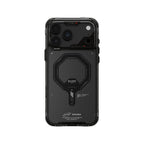 Apple iPhone 18 Pro Max Kılıf MagSafe Şarj Özellikli Şeffaf Airbag Tasarımlı Skinarma Saido Mag-Charge Kapak - Füme