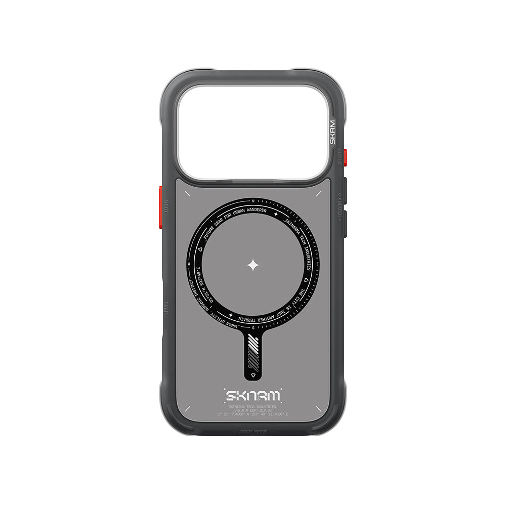Apple iPhone 18 Pro Max Kılıf MagSafe Şarj Özellikli Airbag Tasarımlı Skinarma Avion Kapak - Siyah