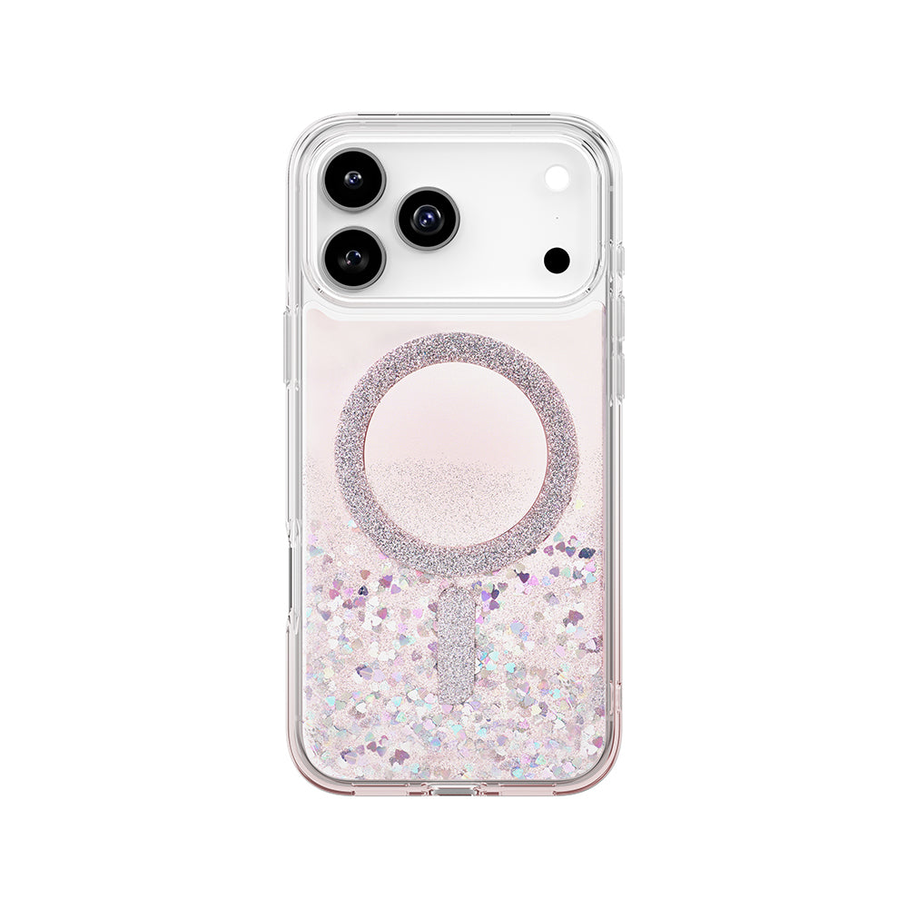 __vg|Pembe|0|8886463695401-01|Apple iPhone 17 Pro Max Kılıf MagSafe Şarj Özellikli Parlak Halkalı Coehl Solea Kapak
