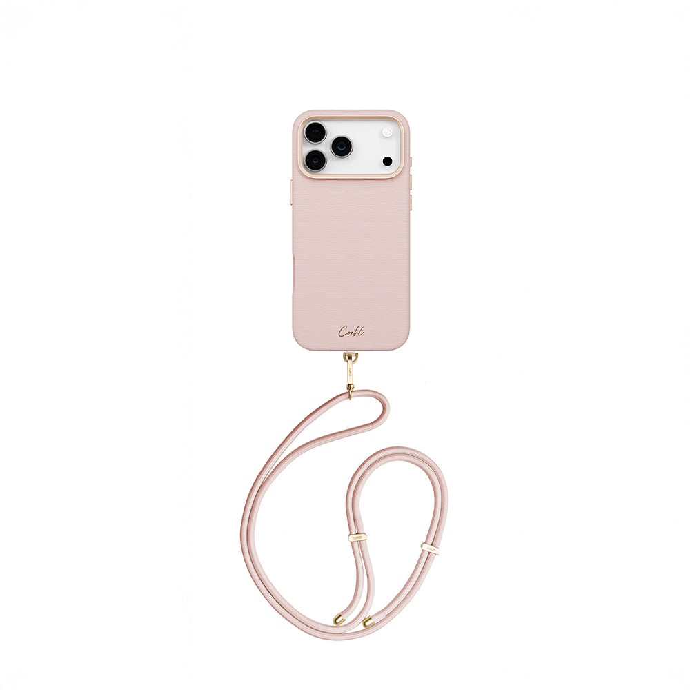 __vg|Pembe|0|8886463695531-01|Apple iPhone 17 Pro Max Kılıf MagSafe Şarj Özellikli Askı İpli Coehl Mirelle Kapak