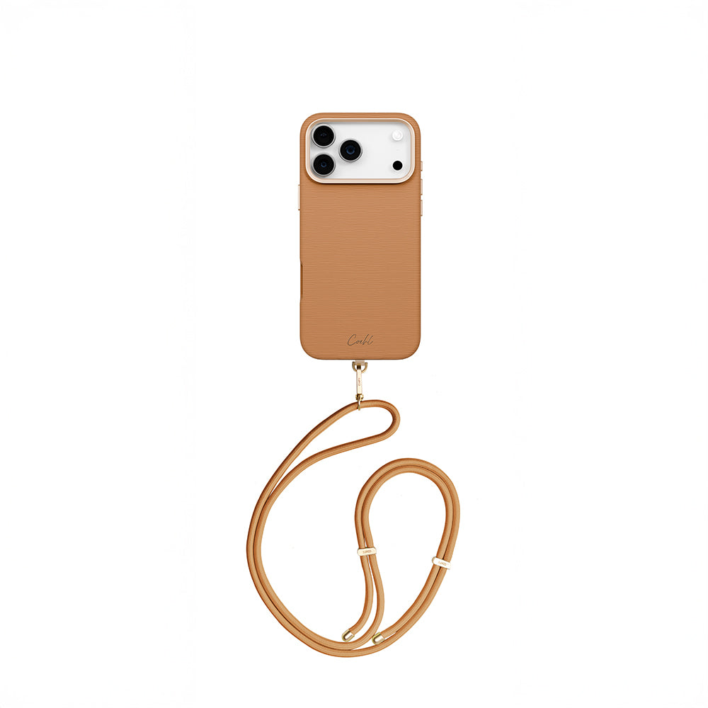 __vg|Kahverengi|0|8886463695548-01|Apple iPhone 17 Pro Max Kılıf MagSafe Şarj Özellikli Askı İpli Coehl Mirelle Kapak