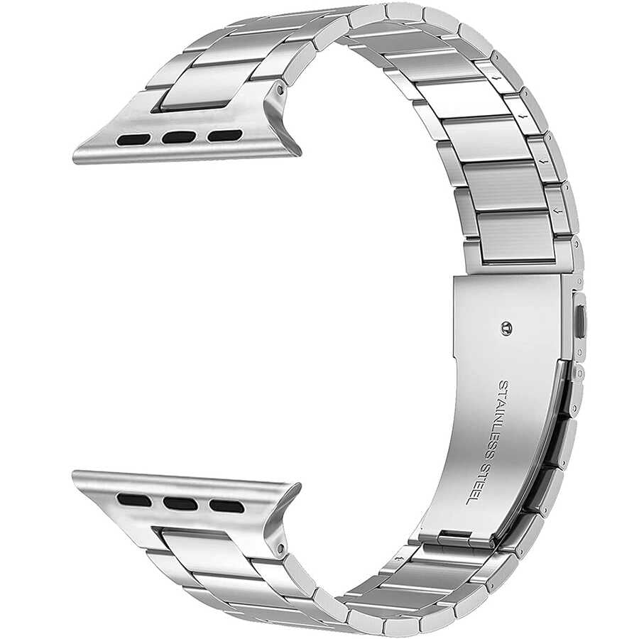 __genel|5|apple-watch-38mm-wiwu-ultra-thin-steel-belt-three-beads-metal-kordon-06|Apple Watch 38mm Wiwu Ultra Thin Steel Belt Three Beads Metal Kordon